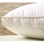 Подушка пуховая средняя с бортиком «Flaum Sahne Kollektion» (50х70 см; наполнитель: 100% белый гусиный пух; чехол: мако-сатин, 100% хлопок)