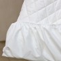 Наматрасник хлопковый «Flaum Glatt» легкий с юбкой на резинке (200х200х40 см; наполнитель: 100% хлопок; чехол: сатин, 100% хлопок)
