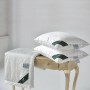 Подушка шелковая средняя «Flaum Nostalgie Kollektion» (70х70 см; наполнитель: 100% шелк, 100% полиэфир; чехол: жаккардовый сатин, 60% тенсель, 40% хлопок)