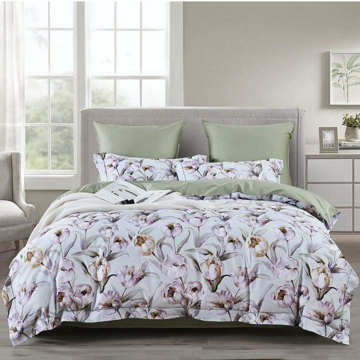 Постельное белье «Olanda» (евро; сатин: 100% египетский хлопок; арт. 2364-6)