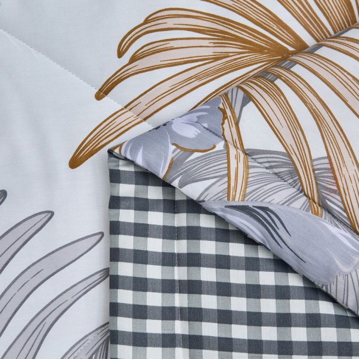 Одеяло облегченное стеганое «Palm» (160х220 см; наполнитель: 50% тенсель, 50% искусственный шелк; чехол: сатин, 100% хлопок; арт. 1734-OS)