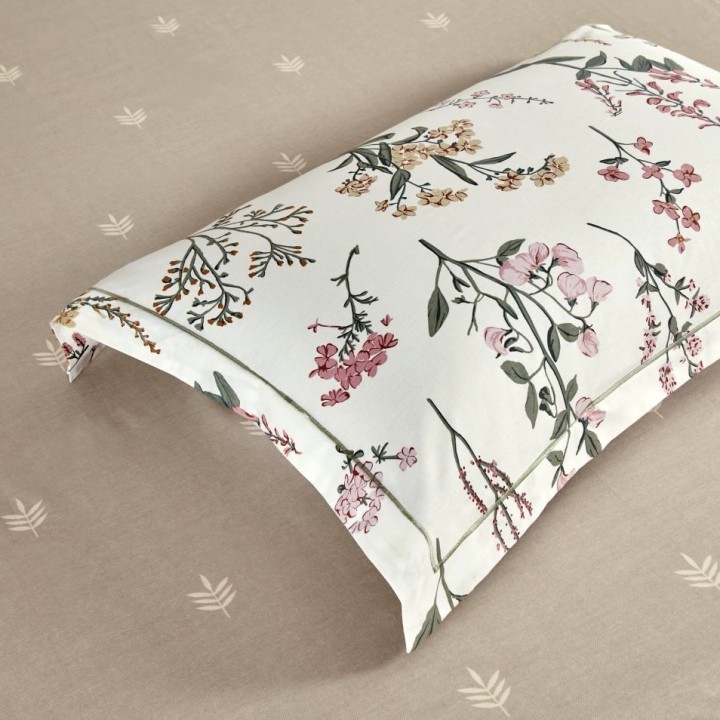 Простыня с наволочками «Herbarium» (240х260 см (1), 50х70 см (2); сатин: 100% хлопок; арт. 1996-3P)