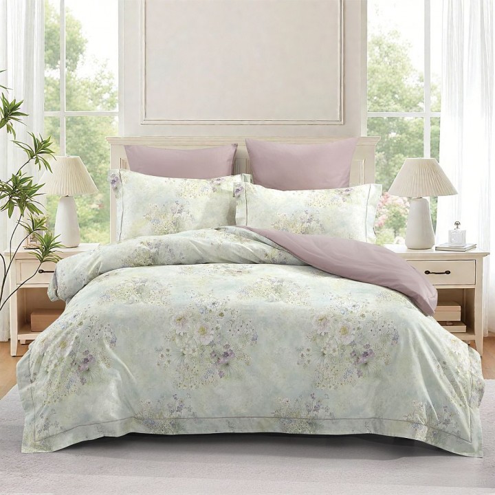 Постельное белье «Lisandra» (евро; сатин: 100% хлопок; арт. 2344-6)