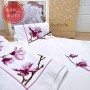 Комплект постельного белья «Magnolia» с вышивкой (1,5 - спальный; сатин: 100% хлопок; арт. 475-4S)