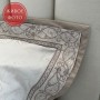 Комплект постельного белья «Perla Grigia» с вышивкой (евро; жаккардовый сатин: 45% хлопок, 55% вискоза / сатин: 100% хлопок; арт. 591-4)