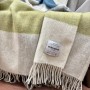 Плед шерстяной «Maule», цвет: фисташковый/бирюзовый (140х220 см; 55% шерсть альпака, 45% шерсть австралийского мериноса, арт. 1-01)