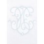 Комплект постельного белья в колыбель «Вензель» (цвет: белый/голубой, перкаль)