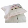 Комплект постельного белья в колыбель «Nathalie» (цвет: нежно-розовый/айвори: 100% лен)