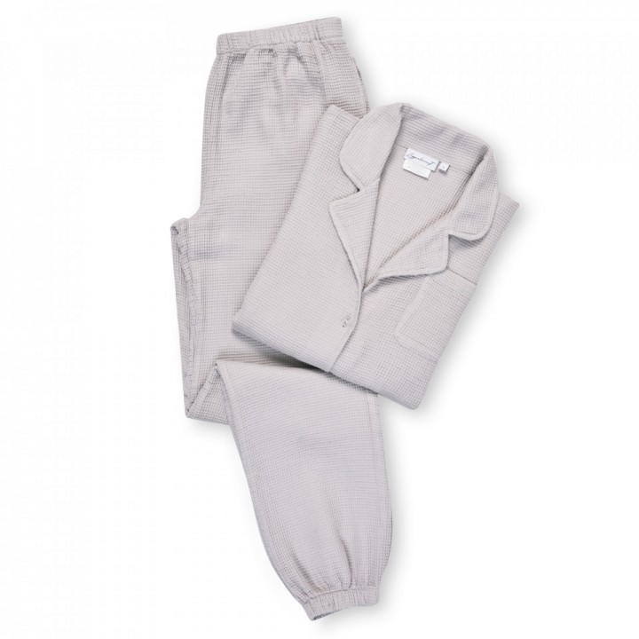Пижама вафельная «Sandra Waffle», цвет: gray - серый (размер M (44-46); 100% хлопок)