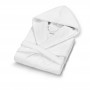 Халат махровый с капюшоном «Santana Hooded», цвет: white - белый (размер L/XL (48-52); махра: 100% длинноволокнистый хлопок / 100% полиэстер)