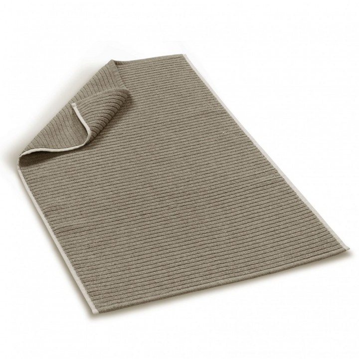 Коврик «Slim Ribbed», цвет: warm gray - дымчатый (60x90 см; 100% длинноволокнистый хлопок)