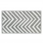 Полотенце махровое «Chevron Yarn Dyed», цвет: ivory/carbon - слоновая кость/серый металлик (40х71 см; махра: 100% длинноволокнистый хлопок)