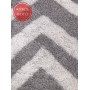 Полотенце махровое «Chevron Yarn Dyed», цвет: ivory/fog - слоновая кость/светло-серый (76x142 см; махра: 100% длинноволокнистый хлопок)