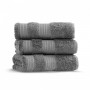 Полотенце махровое «London», цвет: dark grey - темно-серый (70x140 см; махра: 60% длинноволокнистый хлопок, 40% бамбук)