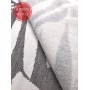 Полотенце пляжное «Floral», цвет: white-anthracite - белый/темно-серый (100х180 см; махра, 100% длинноволокнистый хлопок)