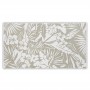 Полотенце пляжное «Floral», цвет: white-flax - белый/льняной (100х180 см; махра, 100% длинноволокнистый хлопок)
