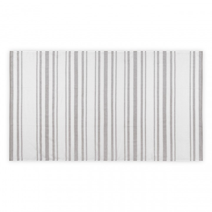 Полотенце пляжное «Otto», цвет: white-gray - белый/серый (100х180 см; махра, 100% длинноволокнистый хлопок)