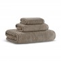 Полотенце махровое «Slim Ribbed», цвет: cobblestone - серо-коричневый (70x140 см; махра: 100% длинноволокнистый хлопок)