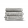 Полотенце махровое «Slim Ribbed», цвет: fog - светло-серый (70x140 см; махра: 100% длинноволокнистый хлопок)