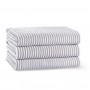 Полотенце махровое «Terry Stripe», цвет: white/warm grey - белый/дым (100х180 см; жаккардовая махра: 100% длинноволокнистый хлопок)