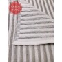 Полотенце махровое «Terry Stripe», цвет: white/warm grey - белый/дым (50х90 см; жаккардовая махра: 100% длинноволокнистый хлопок)