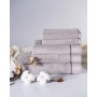 Комплект махровых полотенец «Briese Clacson», цвет: серый (размеры: 40x40 см (1), 50х80 см (1), 70х150 (1); махра: 100% хлопок)