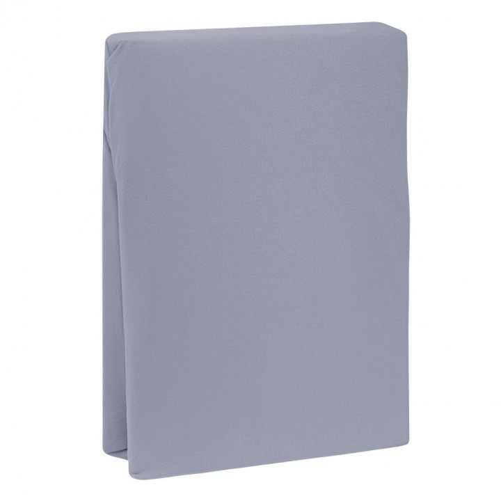Простыня трикотажная на резинке «Bella Donna Jersey», цвет: 0211 - jeansblau (140x190-160x220 см; трикотаж-джерси: 97% длинноволокнистый хлопок, 3% эластан)