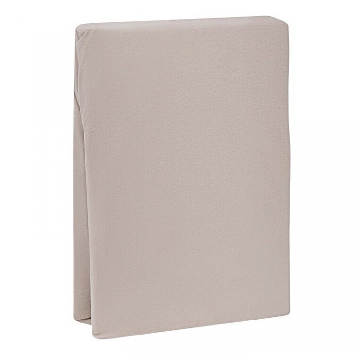 Простыня трикотажная на резинке «Bella Donna Jersey», цвет: 0710 - perlgrau (90x190-100x220 см; трикотаж-джерси: 97% длинноволокнистый хлопок, 3% эластан)