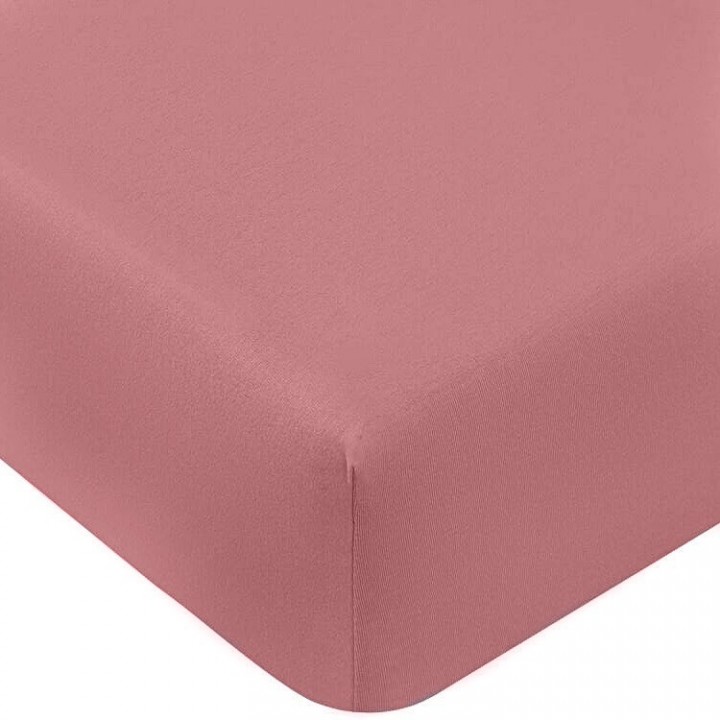 Простыня трикотажная на резинке «Bella Donna Premium», цвет: 0567-vintage rose (180x190-200x220 см; трикотаж-джерси: 97% мерсеризованный длинноволокнистый хлопок, 3% эластан)