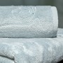 Полотенце махровое «Лирика», цвет: бирюзовый (50x90 см; махра: 70% модал, 30% хлопок)