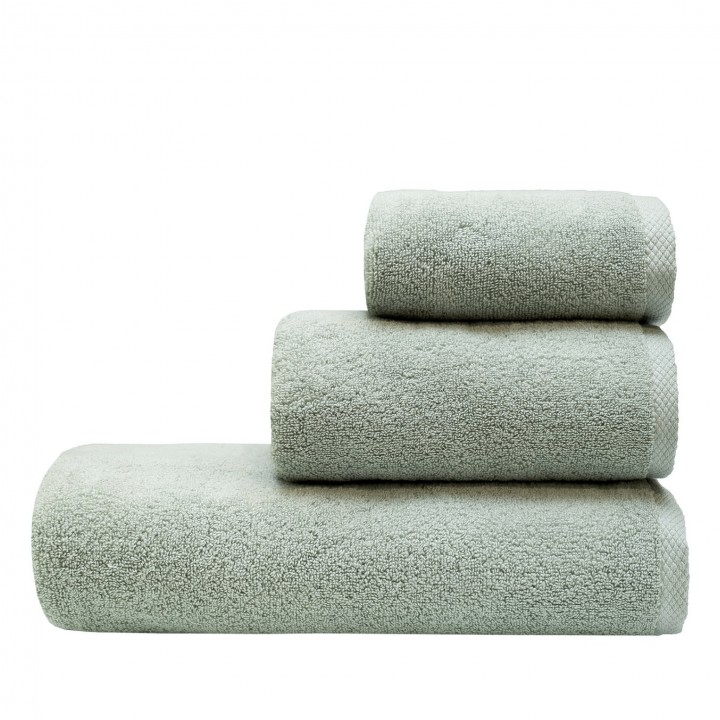 Комплект махровых полотенец «Соло», цвет: зеленый (30x50 см (1), 50х90 см (1), 70х140 см (1); махра: 100% хлопок)