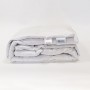 Одеяло пуховое кассетное теплое с бортиком «White Familie Down» (155х200 см; наполнитель: 100% серый гусиный пух, чехол: сатин, 100% хлопок)