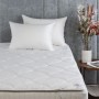 Наматрасник из верблюжьей шерсти «Mattress Camel Wool Grass» с резинками по углам (200х200 см; наполнитель: 100% шерсть верблюжья grass; чехол: сатин, 100% хлопок)