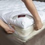 Наматрасник-топпер шерстяной «Topper Wool Grass» с резинками по углам (200х200 см; наполнитель: 100% merino grass/100% полиэстер; чехол: сатин, 100% хлопок)