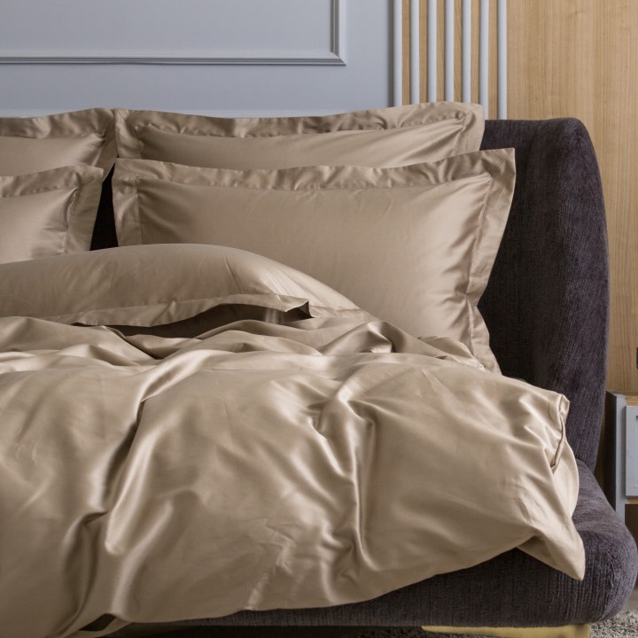 Пододеяльник «Caramel Beige Allure Grass» (160х220 см; сатин: 100% хлопок)