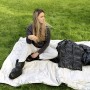 Пуховые сапожки-носочки «Comfort Socks Travel Grass», цвет: black - черный (размер 36-39; 100% гусиный пух/100% нейлон/100% хлопок)