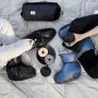 Пуховые сапожки-носочки «Comfort Socks Travel Grass», цвет: indigo - светло-синий (размер 36-39; 100% гусиный пух/100% нейлон/100% хлопок)