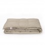 Одеяло дорожное пуховое «Travel Plaid Grass», цвет: grey-beige (140х200 см; наполнитель: 100% серый гусиный пух; чехол: нейлон 30D)