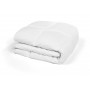 Одеяло пуховое кассетное всесезонное облегченное «Comforters» (135х195 см; наполнитель: 90% белый гусиный пух, 10% мелкое перо; чехол: сатин, 100% хлопок; цвет: белый)