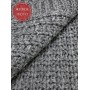 Плед вязаный «Dimension Knitted», цвет: stone - темно-серый (130х180 см; 50% овечья шерсть, 25% вискоза, 25% полиамид)