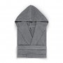 Халат махровый с капюшоном «Meyzer», цвет: dark grey - темно-серый (размер L/XL (48-52); махра, 100% хлопок)