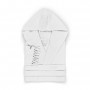 Халат махровый с капюшоном «Meyzer Tassels», цвет: white - белый (размер S/M (42-46); махра, 100% хлопок)