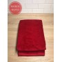 Полотенце махровое «Glam», цвет: rouge - красный (100х150 см; махра: 60% хлопок, 40% модал)