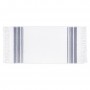 Полотенце махровое «Marine», цвет: white/steel blue - белый/синий (50х100 см; махра/гладкотканая: 100% хлопок)