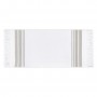 Полотенце махровое «Marine», цвет: white/vapour - белый/дым (100х180 см; махра/гладкотканая: 100% хлопок)