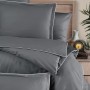 Постельное белье «Lucca Grey» (евро; сатин: 100% хлопок)