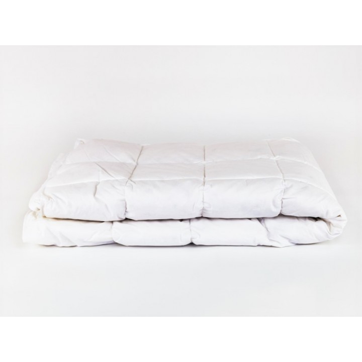 Одеяло пуховое стеганое облегченное «Sleepwell Comfort» (150х200 см; наполнитель: 90% белый гусиный пух, 10% мелкое перо; чехол: твил, 100% египетский хлопок)