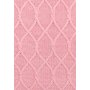 Плед вязаный хлопковый «Lux №34» (цвет: розовый; 150х200 см; 100% хлопок)