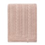 Плед вязаный хлопковый «Lux №45», цвет: розовое парфе (150х200 см; 100% хлопок)
