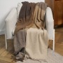 Плед шерстяной «Woolen», цвет: бежево-коричневый (150х200 см; 100% шерсть)
